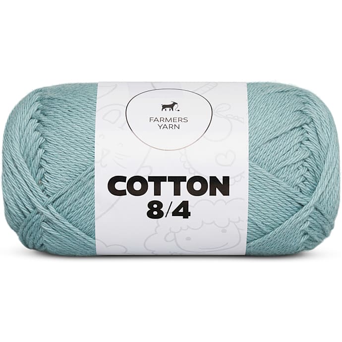 Farmers Yarn 8/4 bomuldsgarn støvet mint