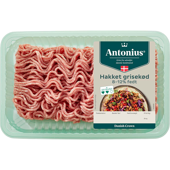 Antonius Hakket grisekød 8-12% fedt