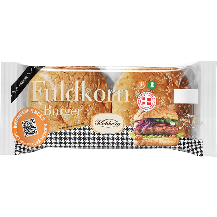 Fuldkornsburgerboller