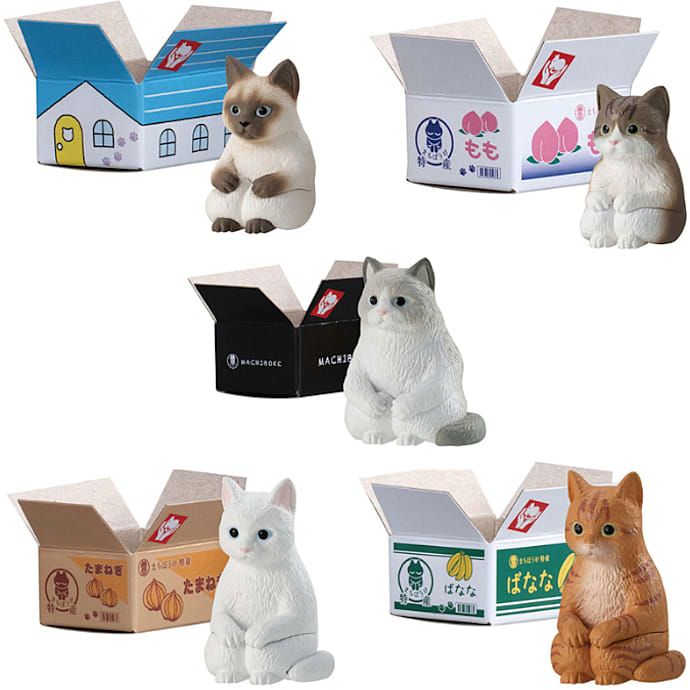 Bandai Cat in a Box figur - flere varianter - assorteret