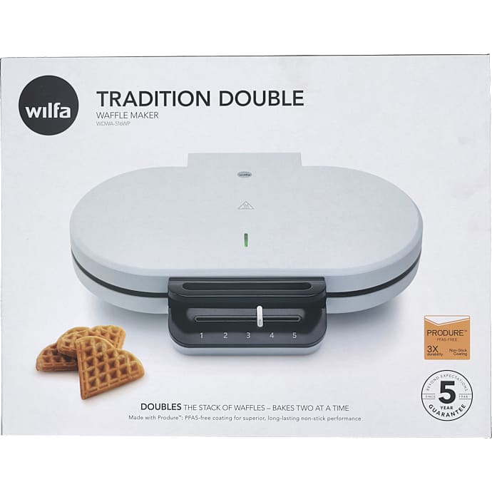 Wilfa WDWA-516WP dobbelt vaffeljern - hvid