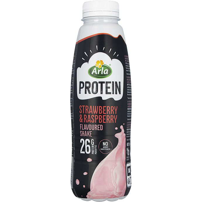 Proteindrik m. jordbær og hindbær 0,9% fedt laktosefri