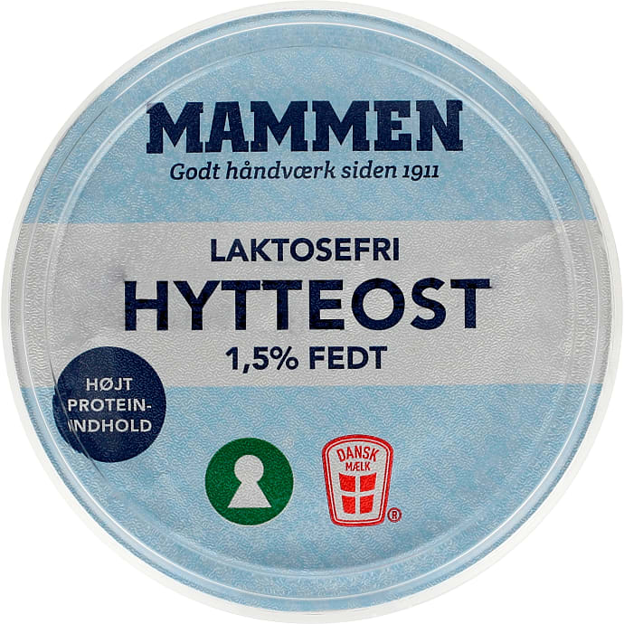 Hytteost Naturel laktosefri 1,5% fedt