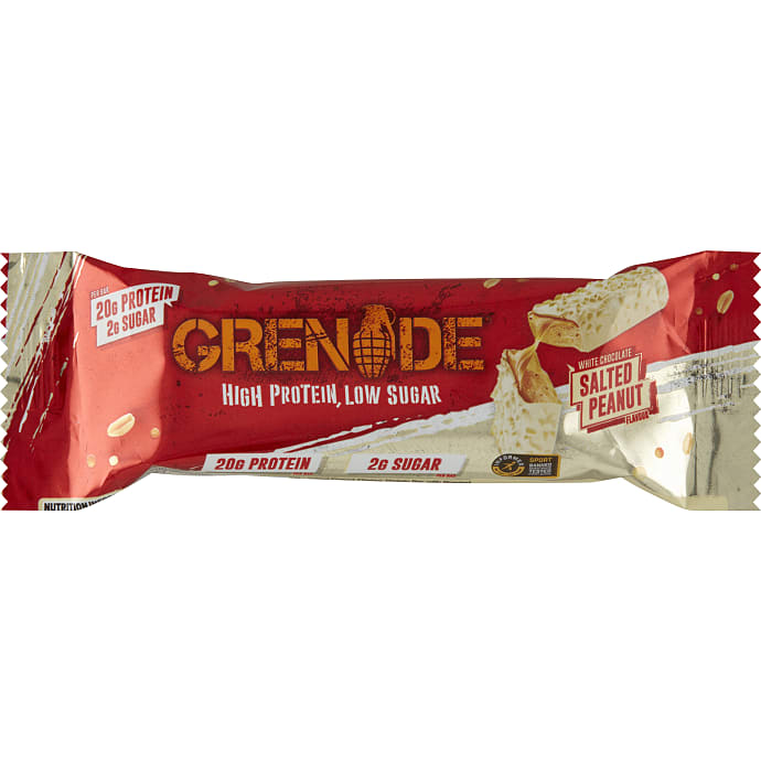 Grenade Proteinbar hvid chokolade peanuts 60 g