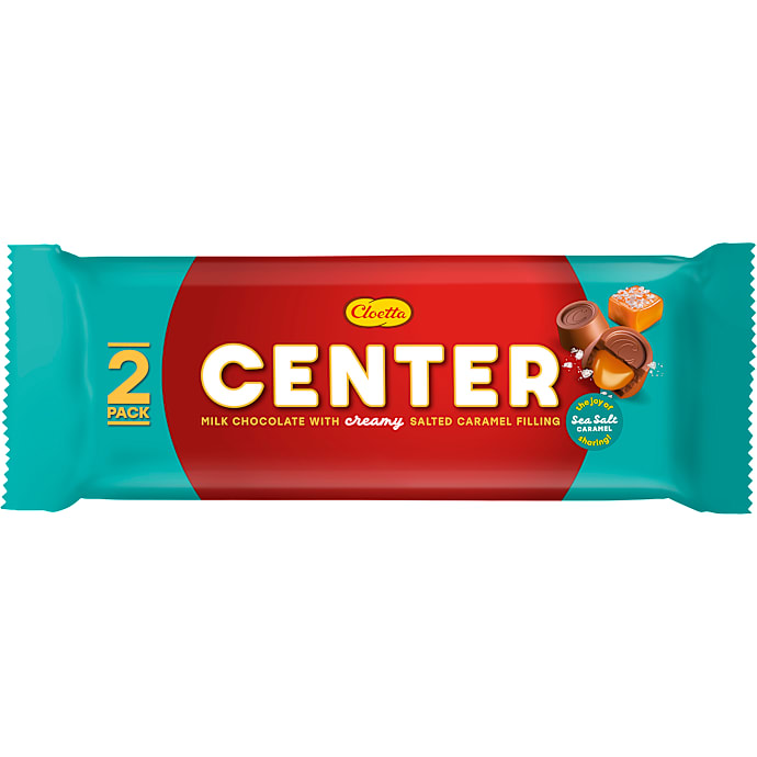 Cloetta Centerrulle Mælkechokolade med Saltkaramel 2 stk