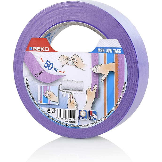 Geko Malertape 50 m Lilla