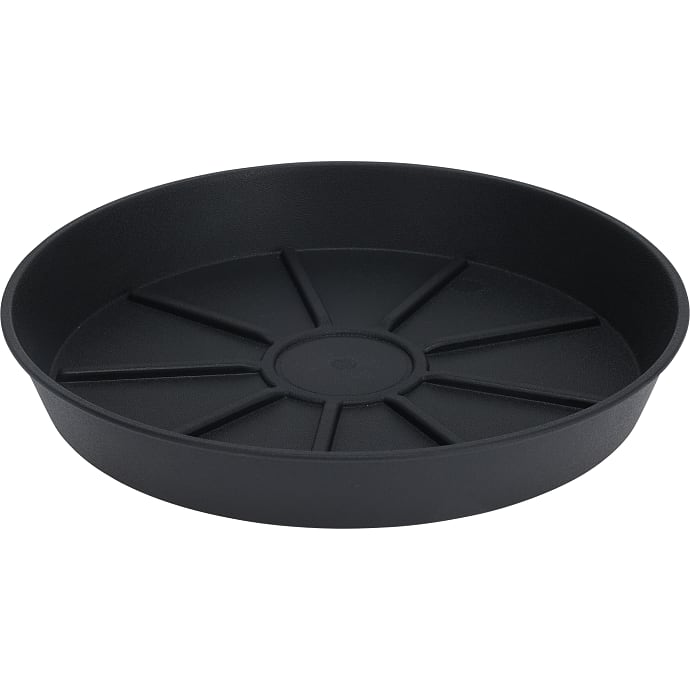 Plastik underfad - sort - Ø:22 cm
