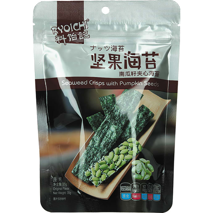 Ryoichi Snacks med tang og græskarkerner