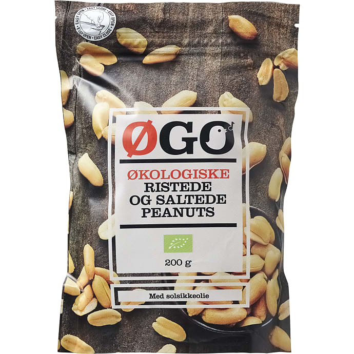 ØGO Ristede og saltede peanuts økologiske