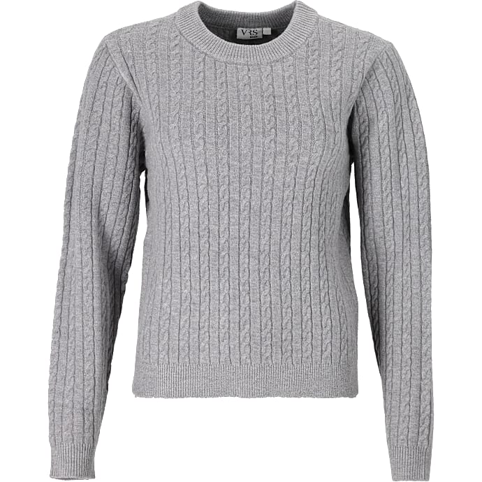 VRS dame kabelstrik str. 2XL - grå