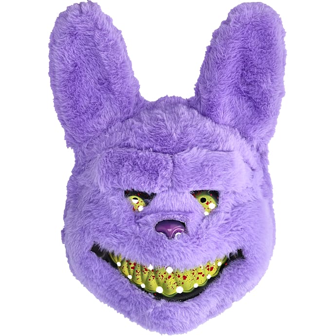 Halloween killer kanin maske - lilla