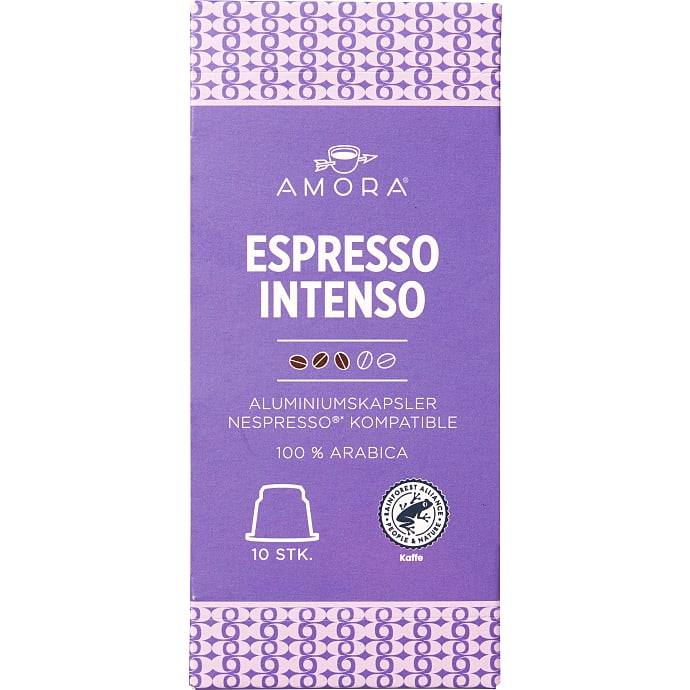 Amora Espresso Intenzo Kapsler 10 stk