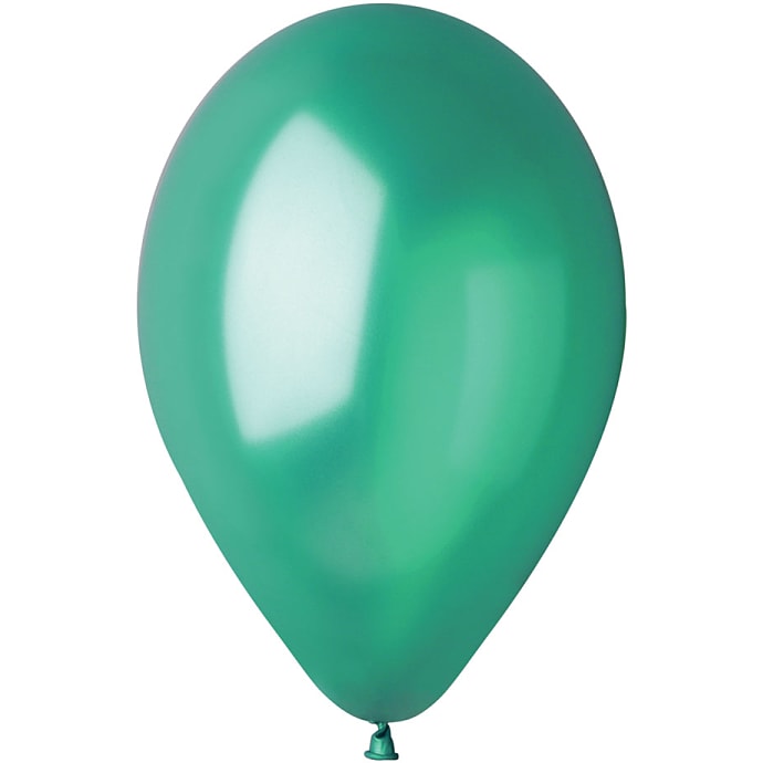 Latexballoner 30 cm 6-pak Metallic Mørkegrøn