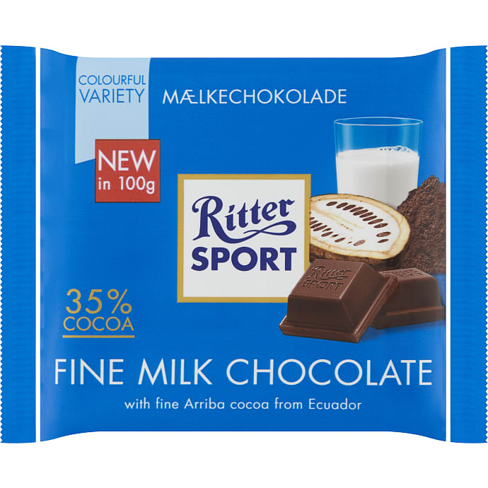 Ritter Sport Mælkechokolade