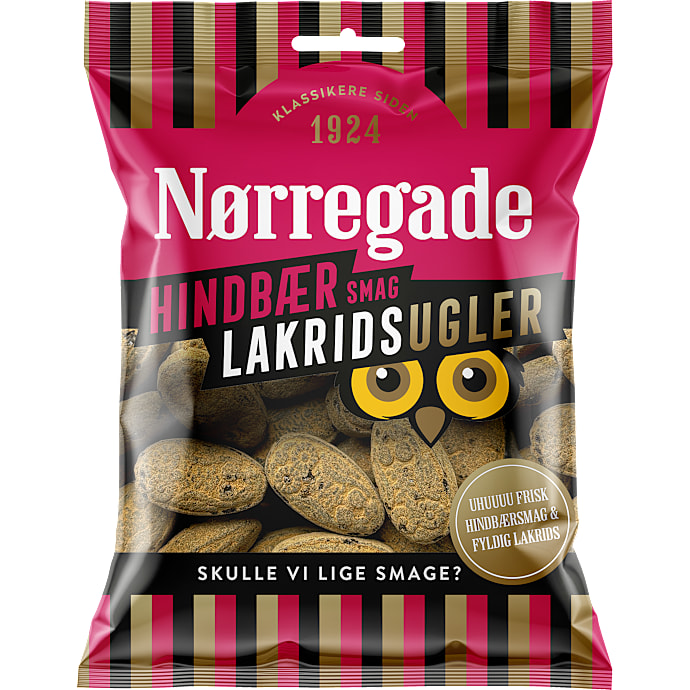 Nørregade Lakridsbolcher med hindbærsmag