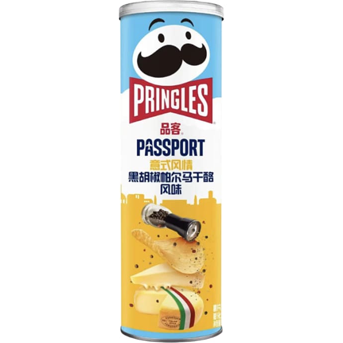 Pringles Chips Sort Peber og Parmesan