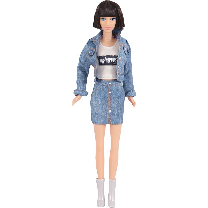 Fantasy World Denim Outfit Doll