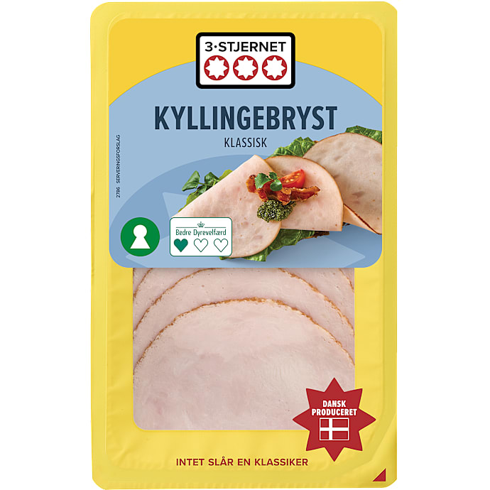 Kyllingebryst i skiver