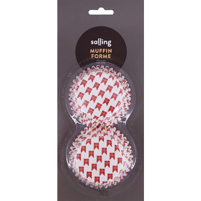 Salling muffinforme 100-pak - Dannebrog