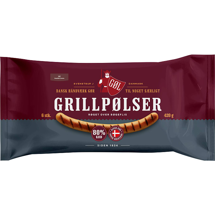 Grillpølser 80% kød
