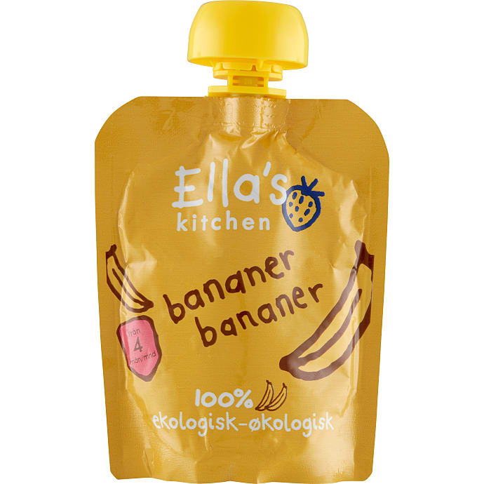 Frugtmos m. banan fra 4 mdr. øko