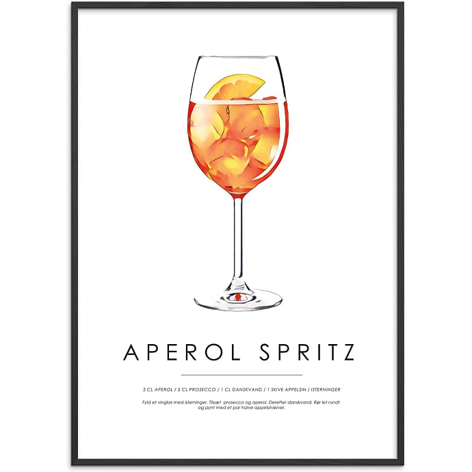 Citatplakat Aperol Spritz 30x40