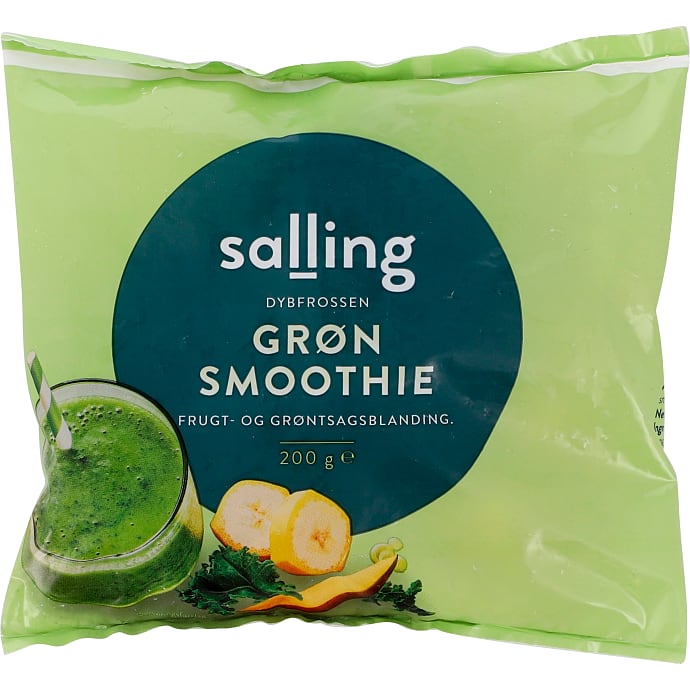 Smoothie m. banan, grønkål og mango