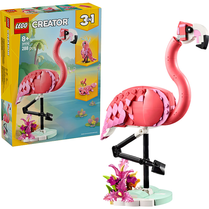 LEGO Creator 3-i-1 Vilde dyr: Pink flamingo 31170