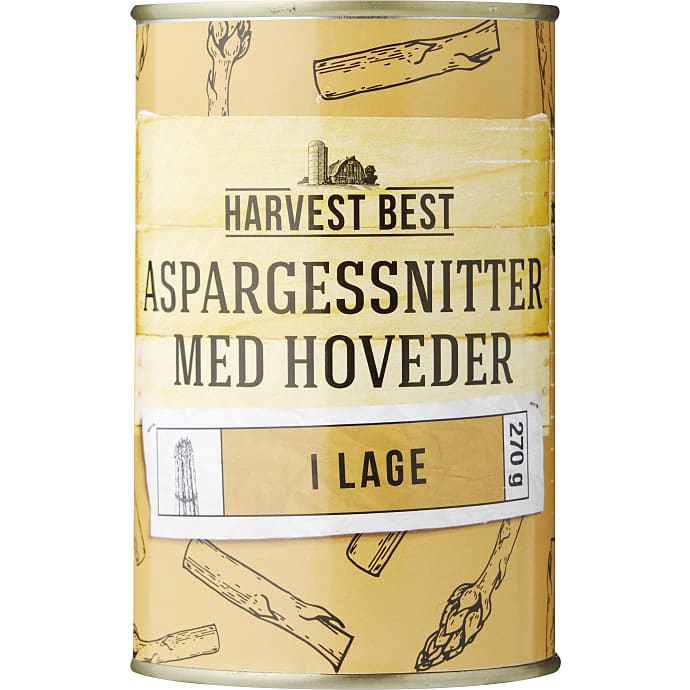 Mikado Hvide Aspargessnitter med Hoved 270 g