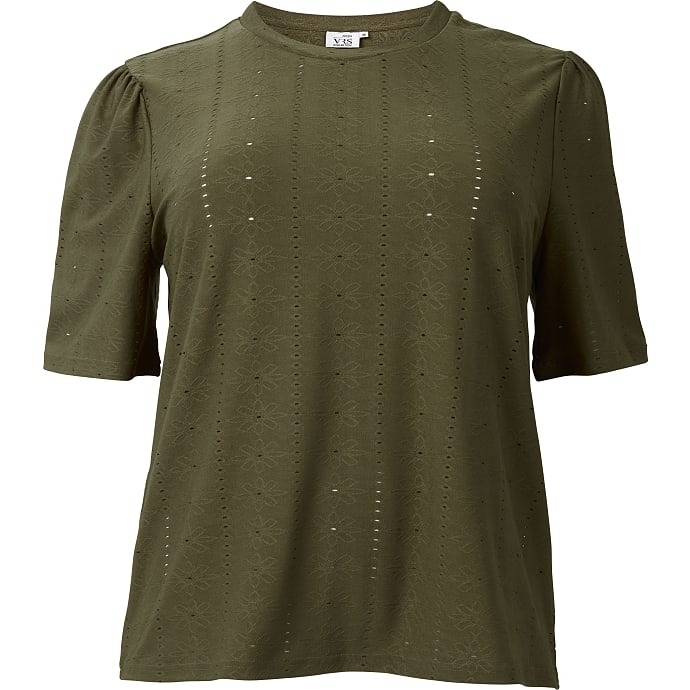 VRS dame T-shirt str. 52 - oliven