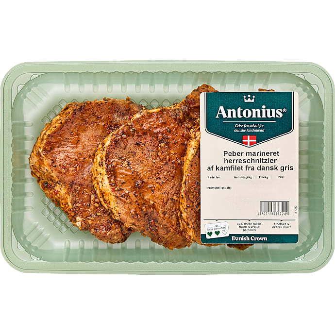 Skinkeschnitzel m. peber