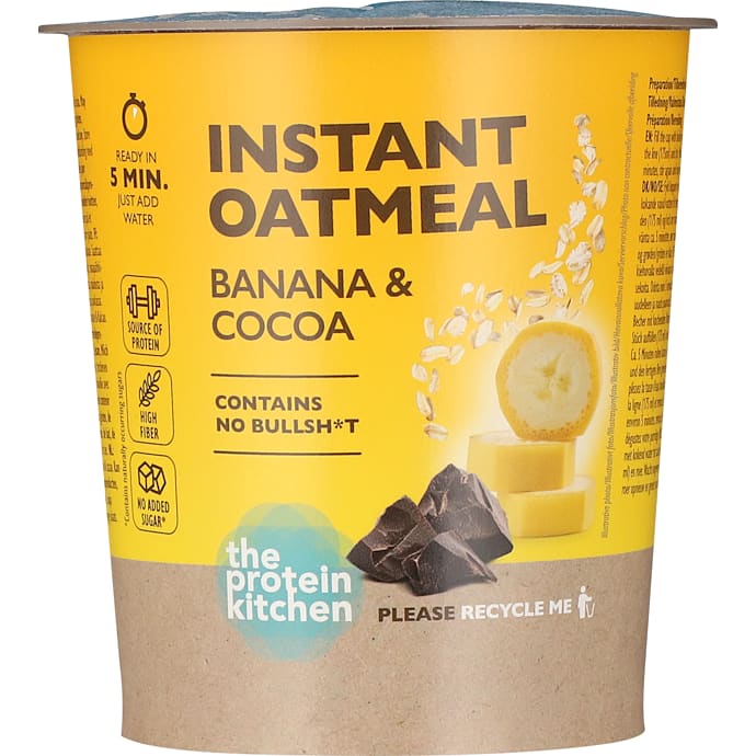 The Protein Kitchen Instant havregrød banan kakao 60 g
