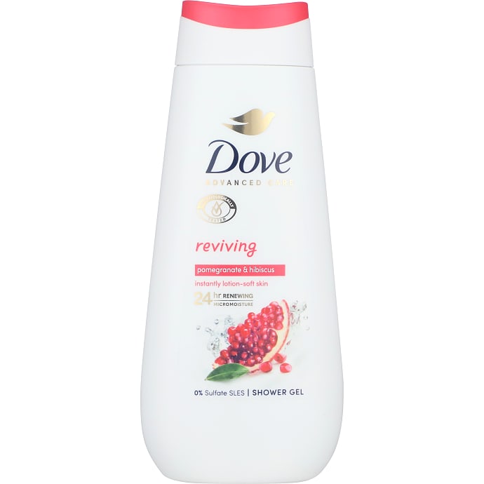 Dove Shower Gel Granatæble og Hibiscus 225 ml