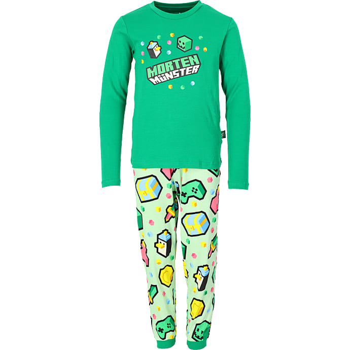 FirstGrade Morten Munster pyjamas str. 170 - grøn 1 stk.