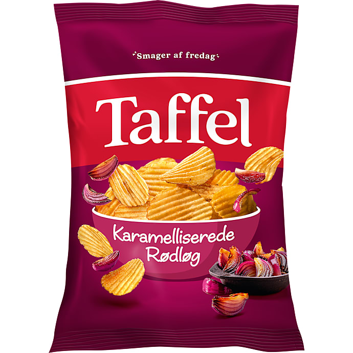 Taffel Chips Karamelliserede Rødløg