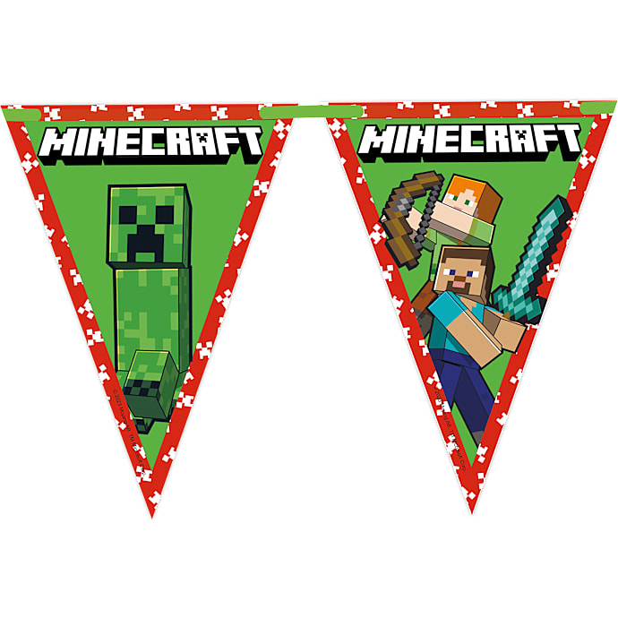 Minecraft Flagguirlande 2,3 m