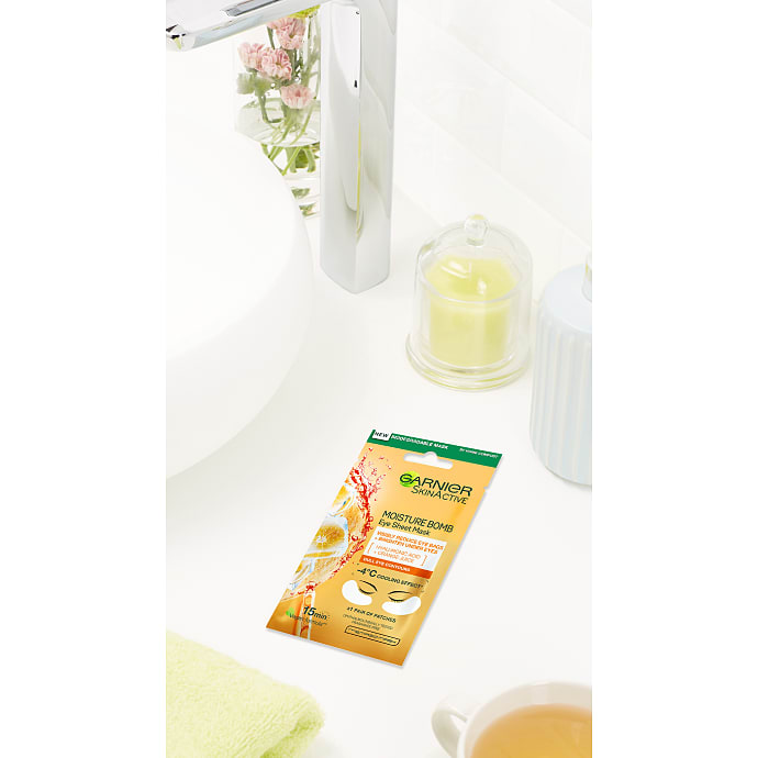 Garnier Øjenmasker med Appelsinjuice og Hyaluronsyre