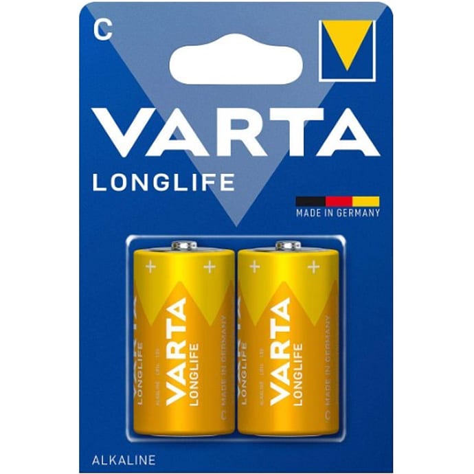 Varta Longlife C batterier 2-pak