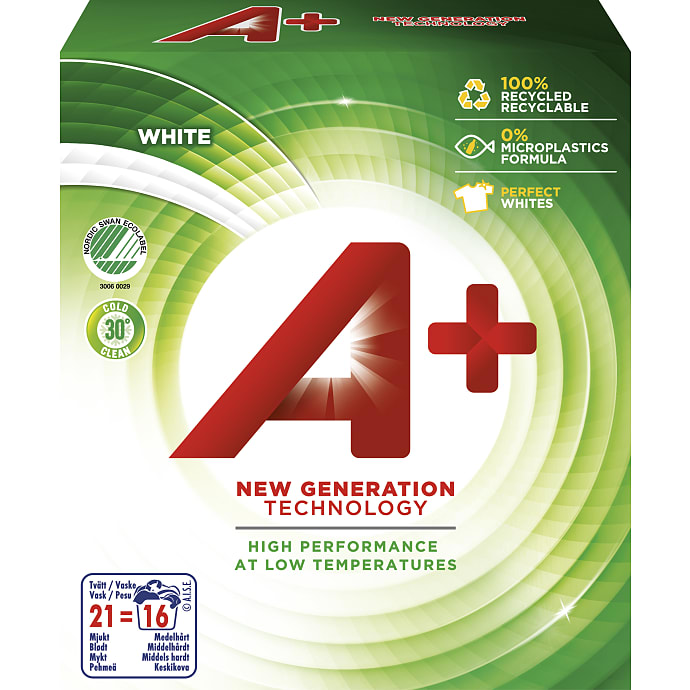 Vaskepulver hvid vask