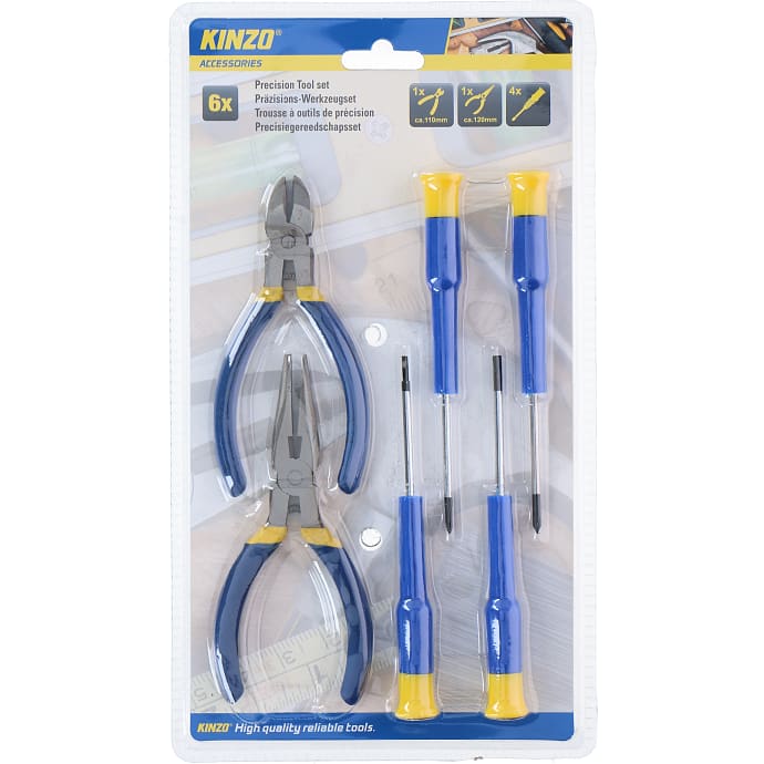 Kinzo præcisionssæt 6 stk