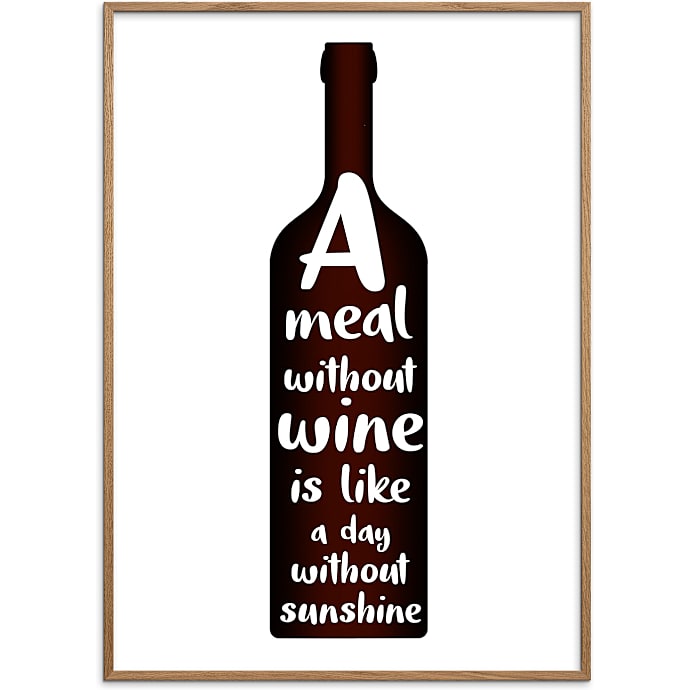 Citatplakat A day without sunshine 70x100