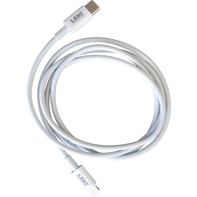 Leki ladekabel 1 meter - hvid