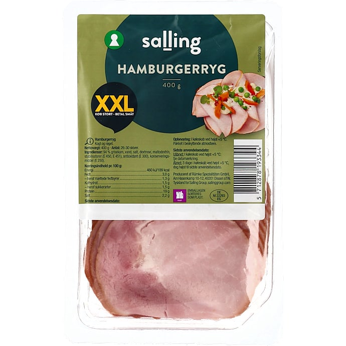 Salling XXL Hamburgerryg i skiver