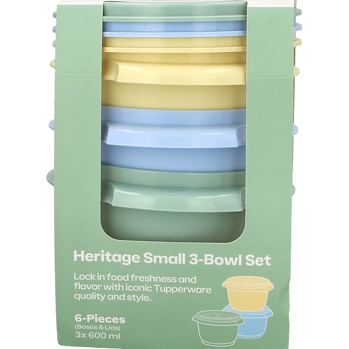 Tupperware Heritage 3-pak - 600 ml