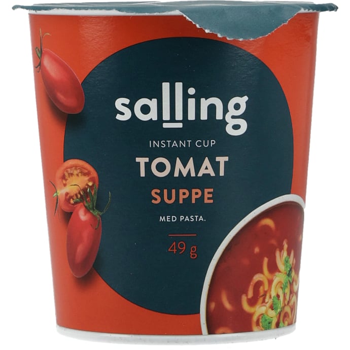 Tomatsuppe m. pasta