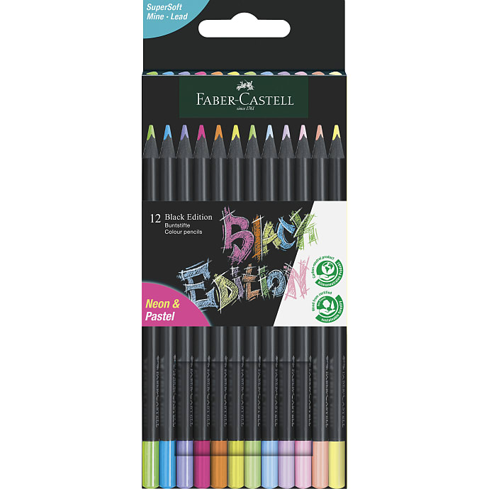Faber-Castell farveblyanter 12 stk. - pastel – produktbillede