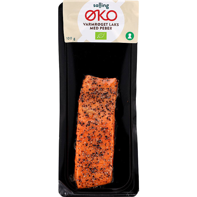 Salling ØKO Varmrøget laks m. peber øko