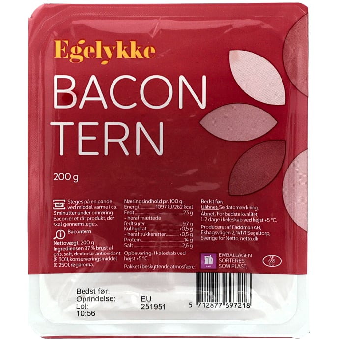 Egelykke Bacon i Tern
