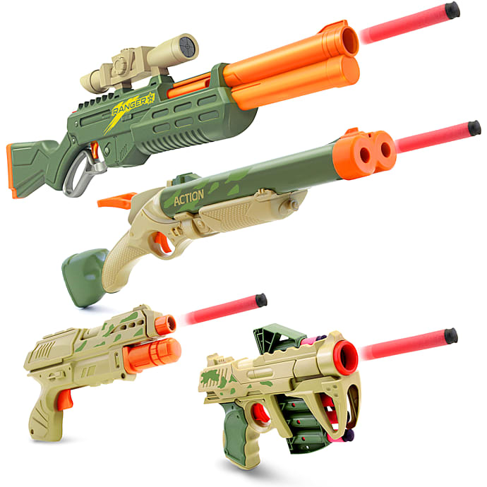 Action Zone Combat combo legetøjsblasteresæt 4-pak