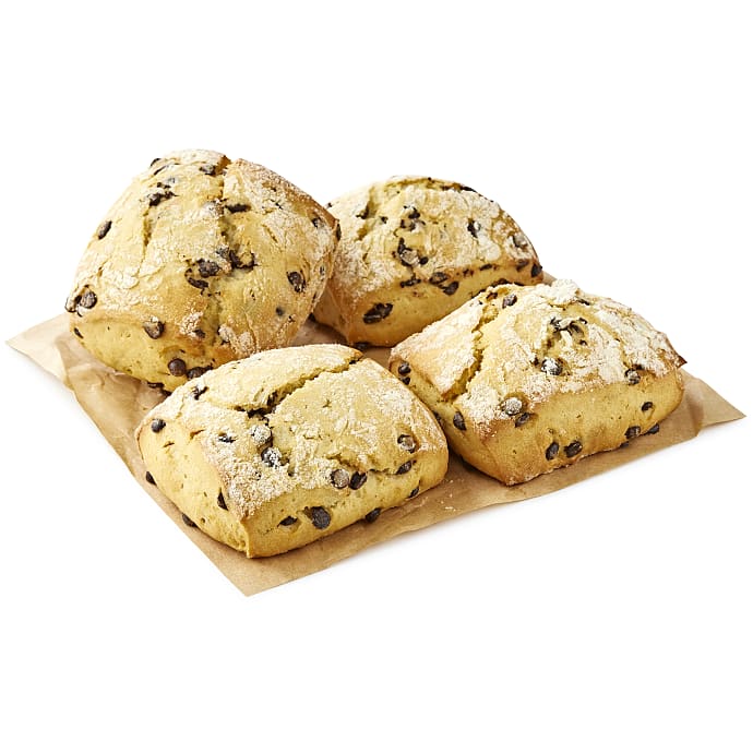Scones m. mørk chokolade 4 stk